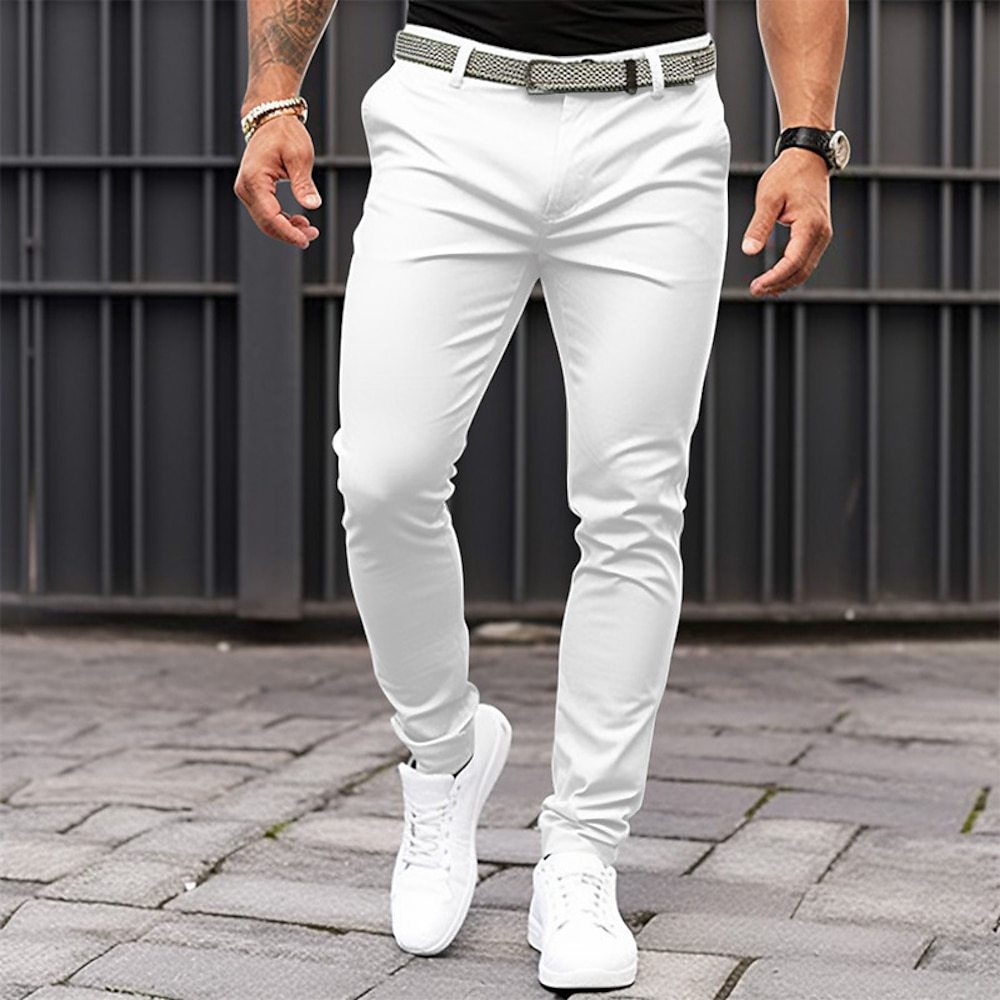 Smart Pen Digital - Pantalon ajusté de couleur unie pour