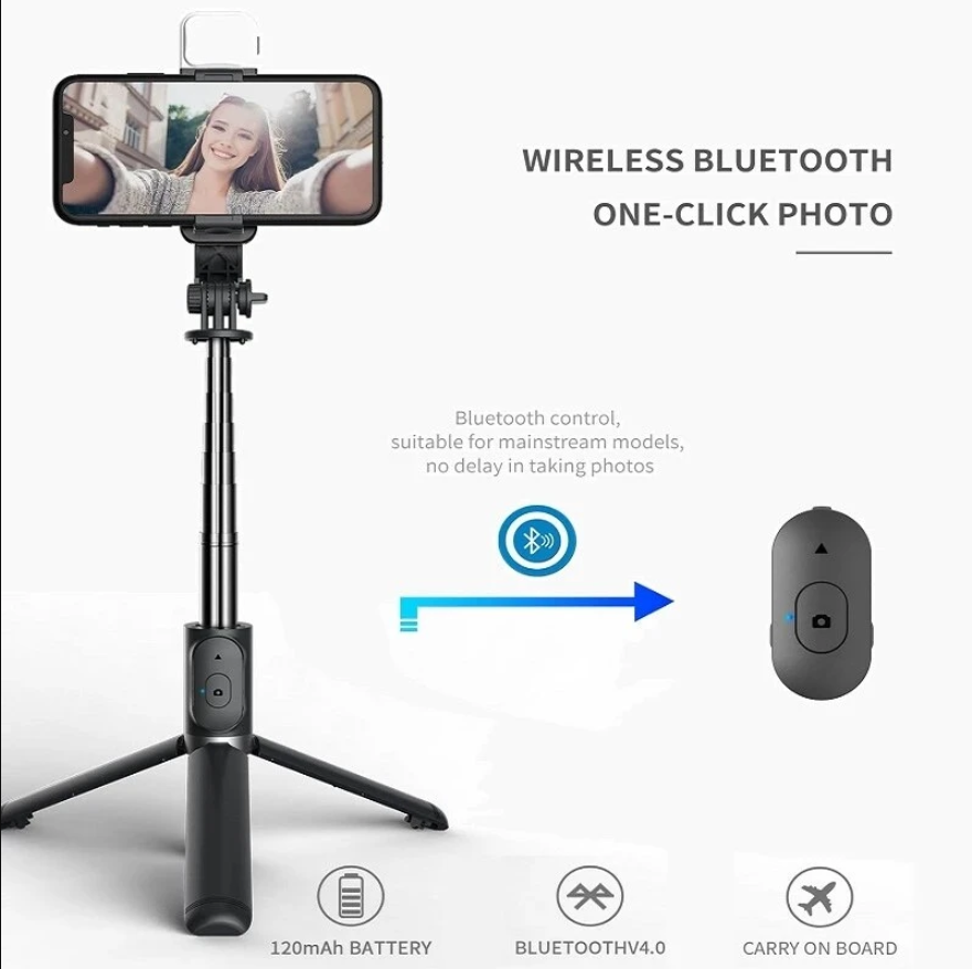Auto Tracking Tripod - Trépied perche à selfie pour téléphone