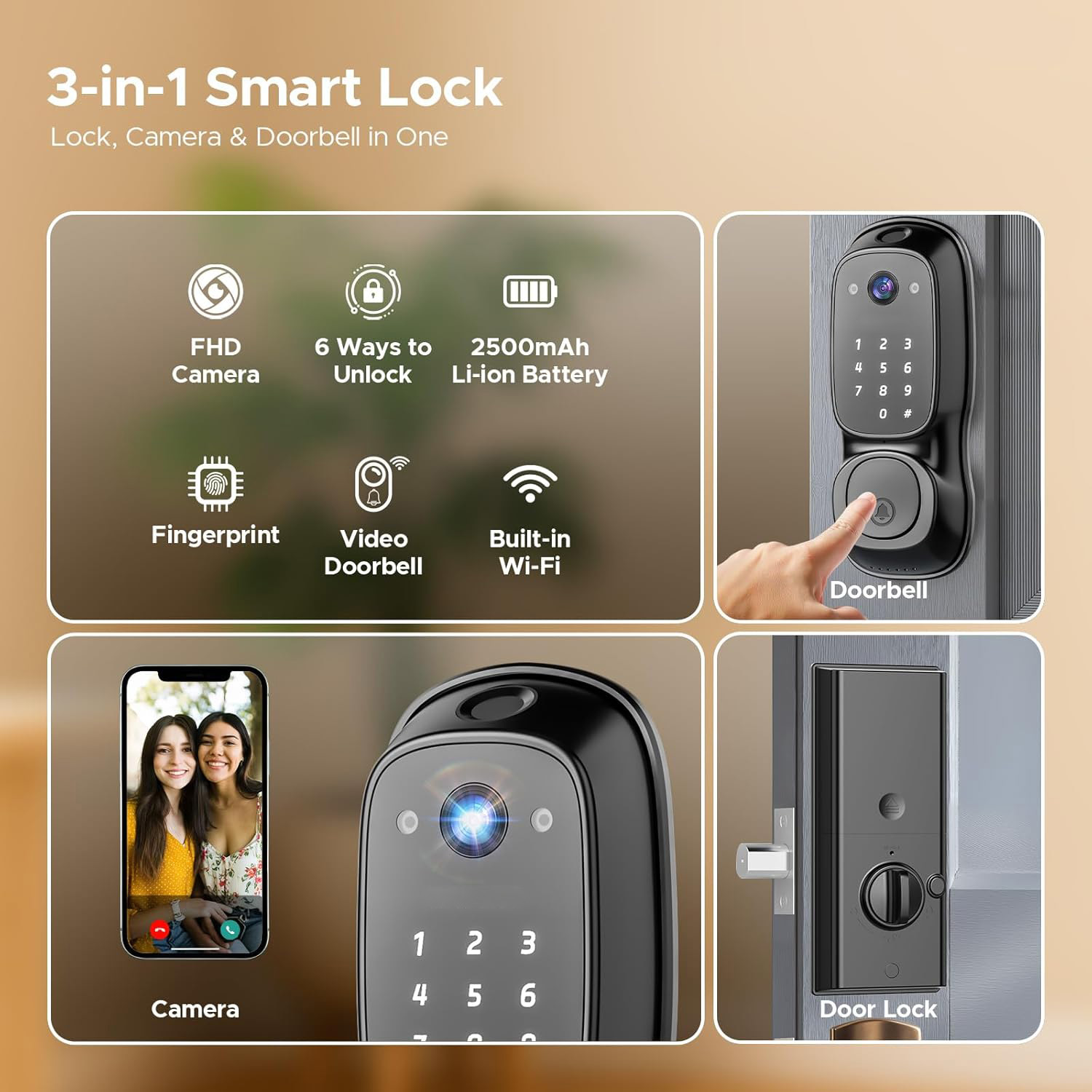 Serrure de porte intelligente  - Electronics & Gadgets Starting With C avis et prix