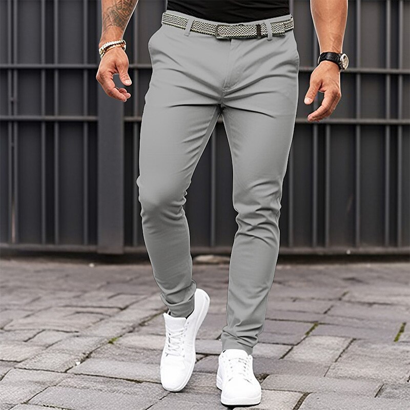 Pantalon ajusté de couleur uni - Smart Pen Digital avis et prix