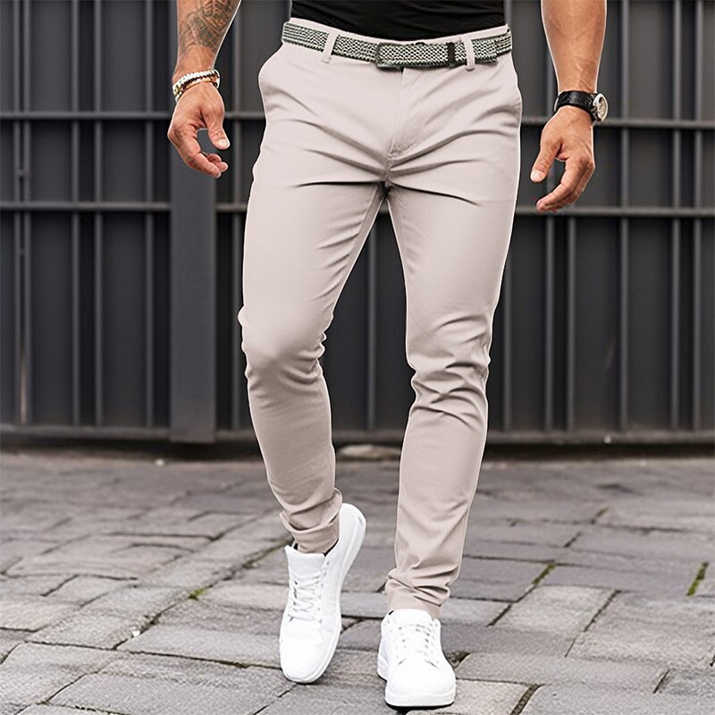 Pantalon ajusté de couleur uni - Smart Pen Digital avis et prix