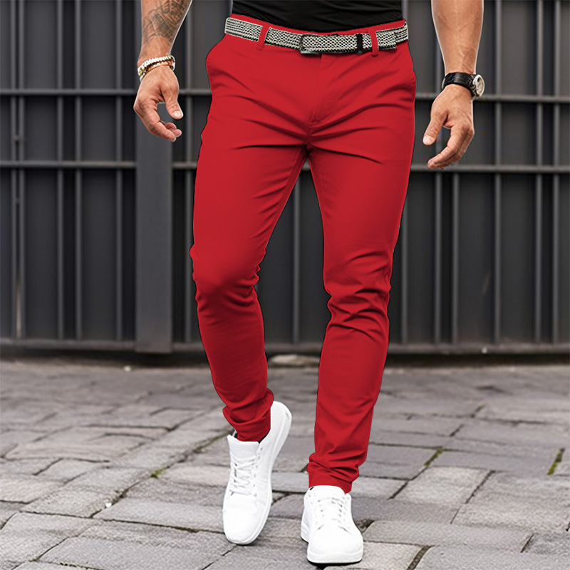 Pantalon ajusté de couleur uni - Smart Pen Digital avis et prix