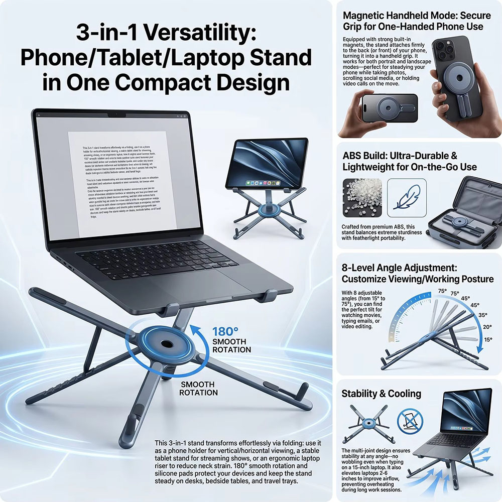 Support de téléphone magnétiqu - Auto Tracking Tripod avis et prix